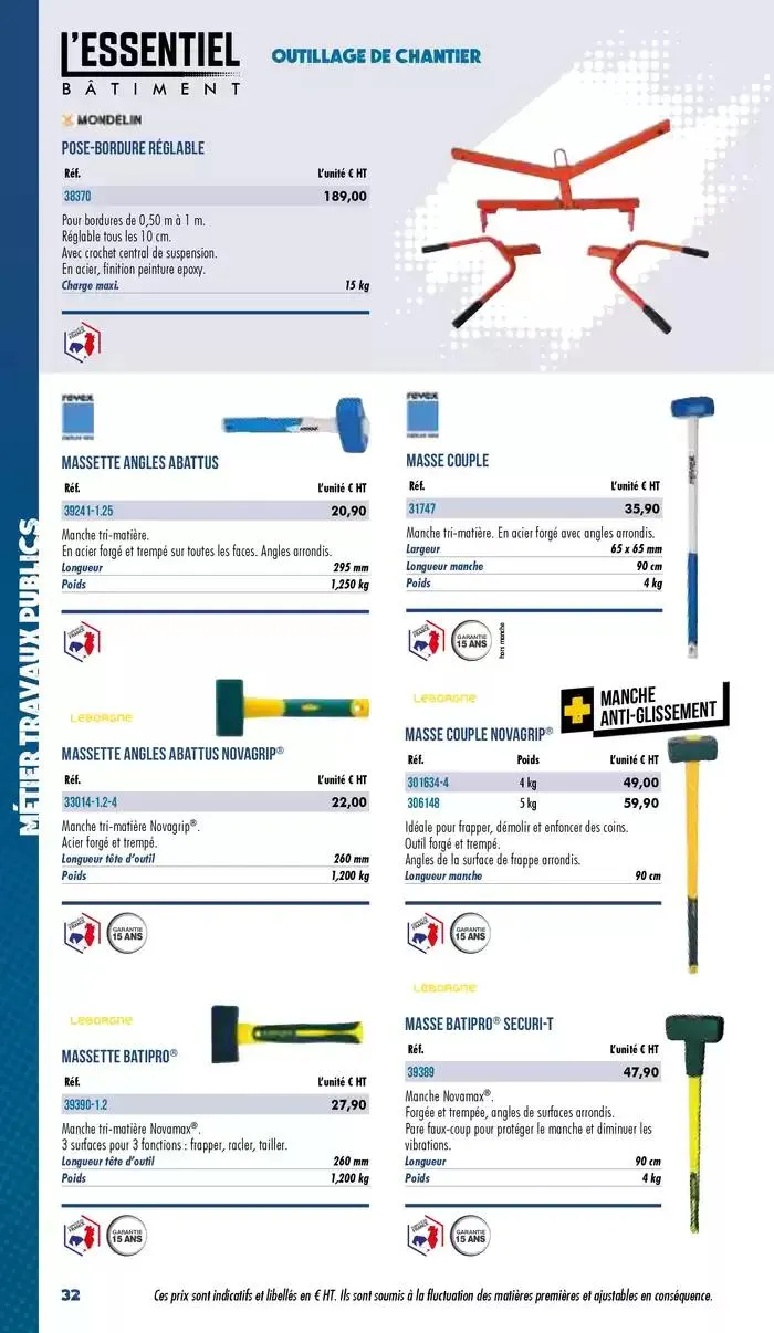 Essentiel Batiment 2025 du 3 janvier au 31 décembre 2025 - Catalogue page 34