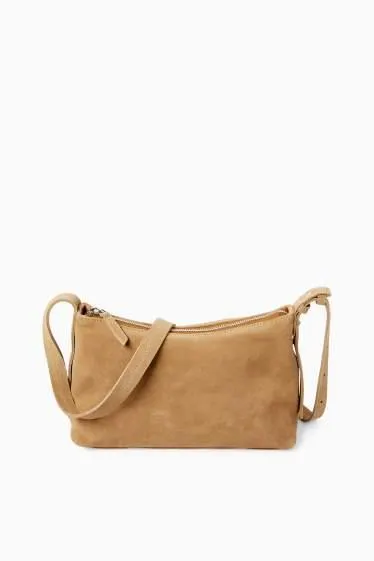 Suede crossbody bag