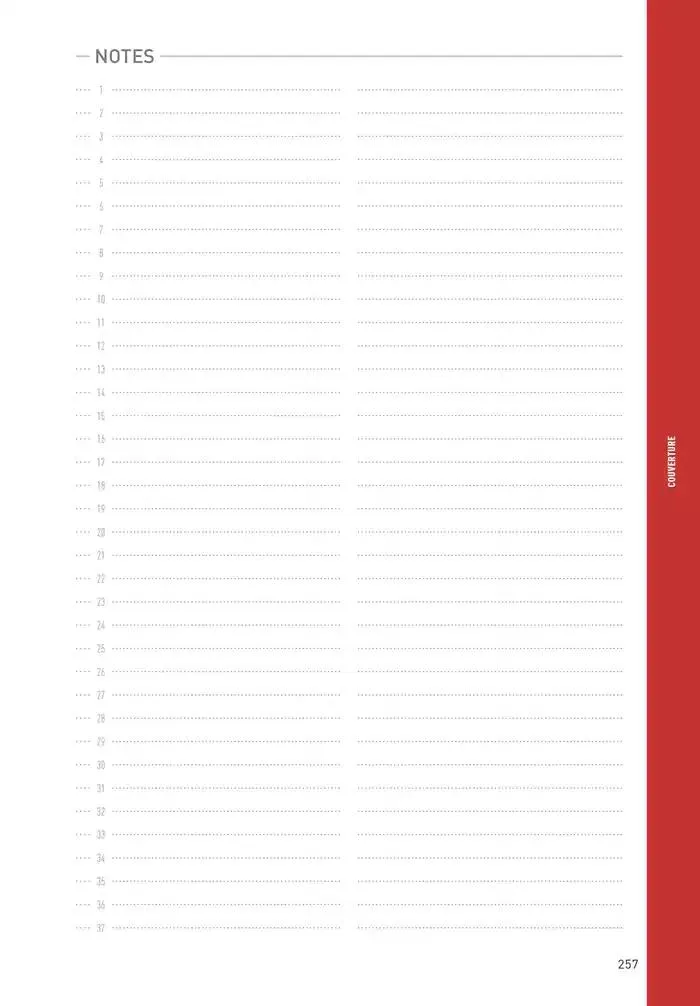 Matériaux 2025 du 1 janvier au 31 décembre 2025 - Catalogue page 257