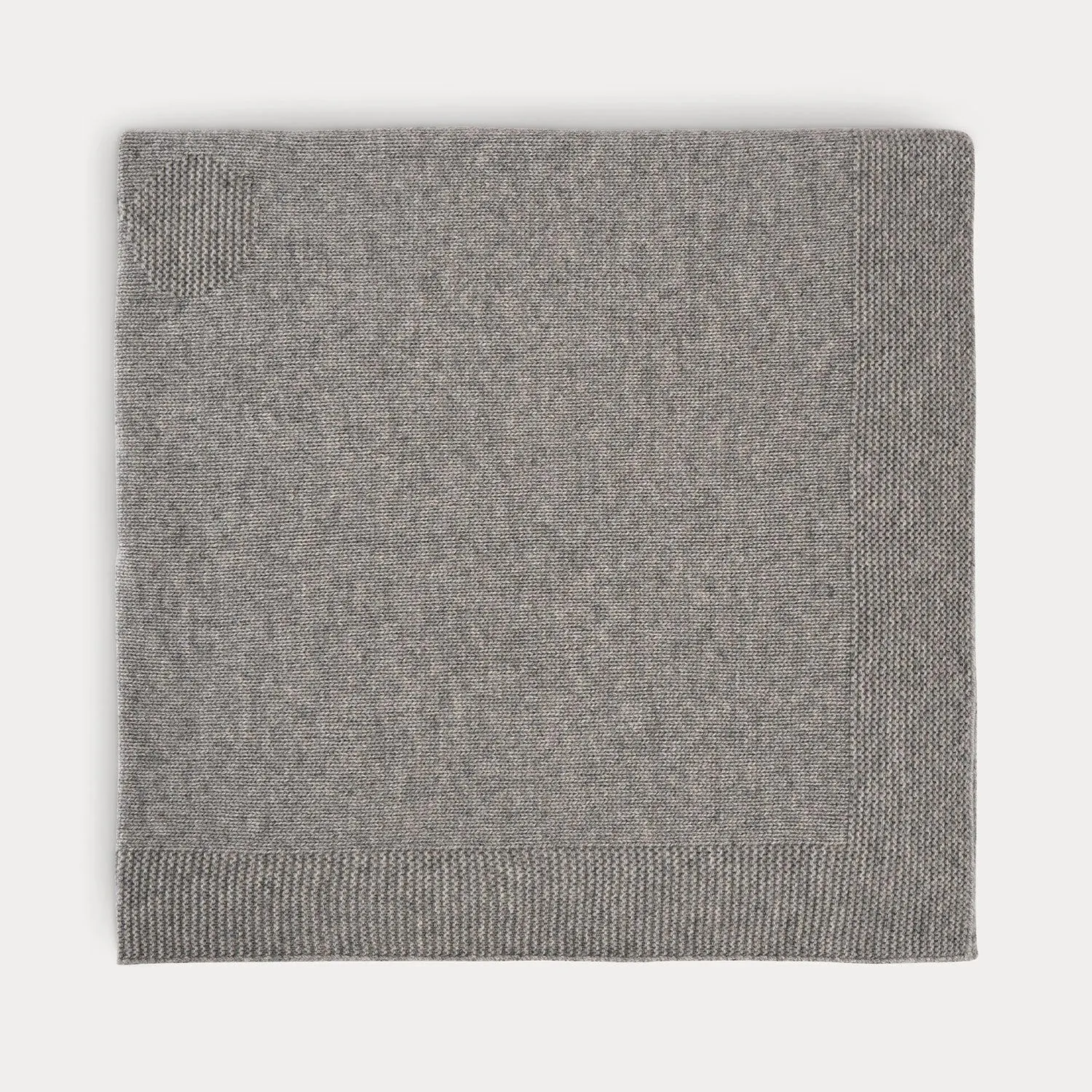 Couverture en cachemire bébé gris chiné clair