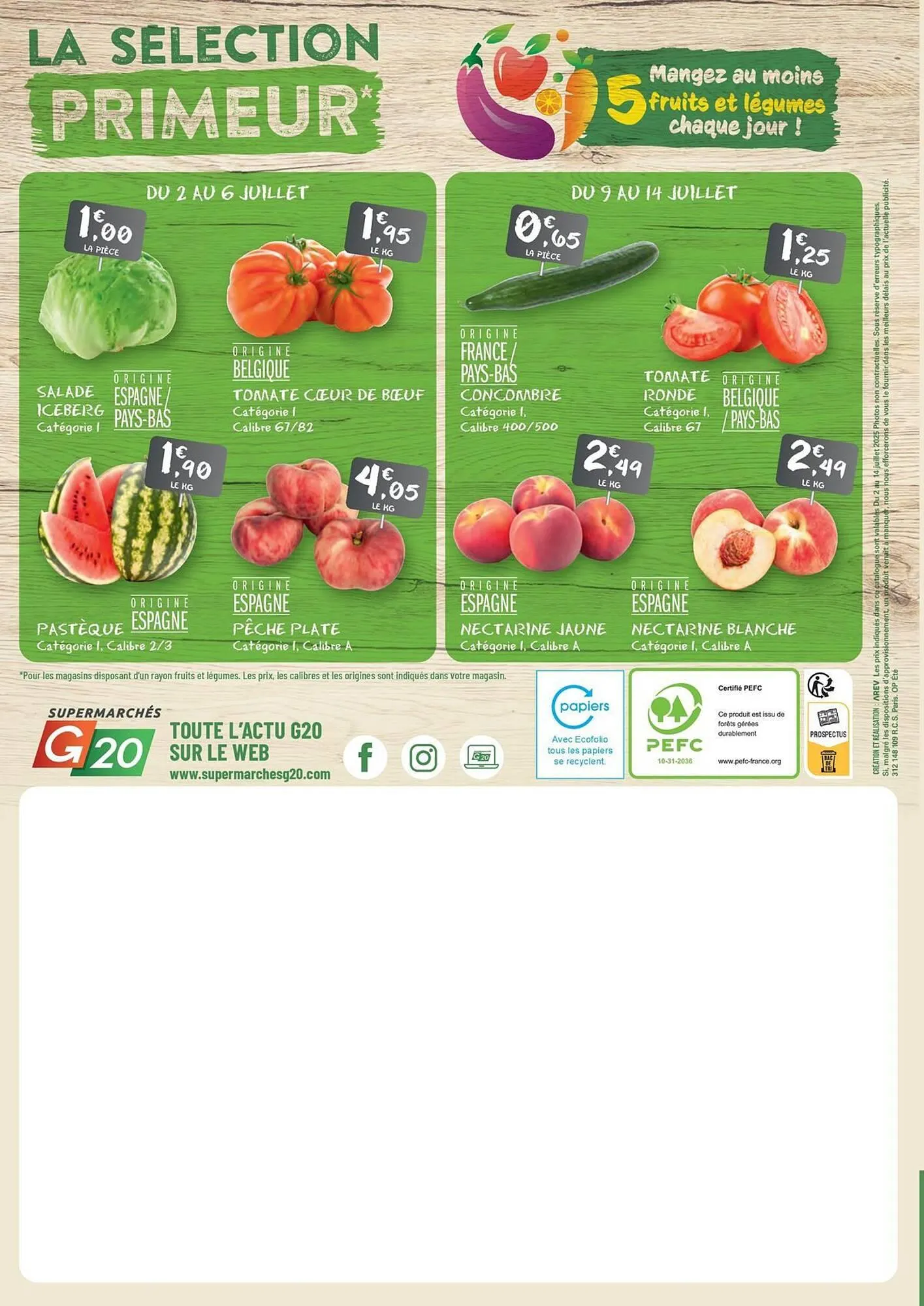 Catalogue G20 du 2 juillet au 14 juillet 2025 - Catalogue page 20