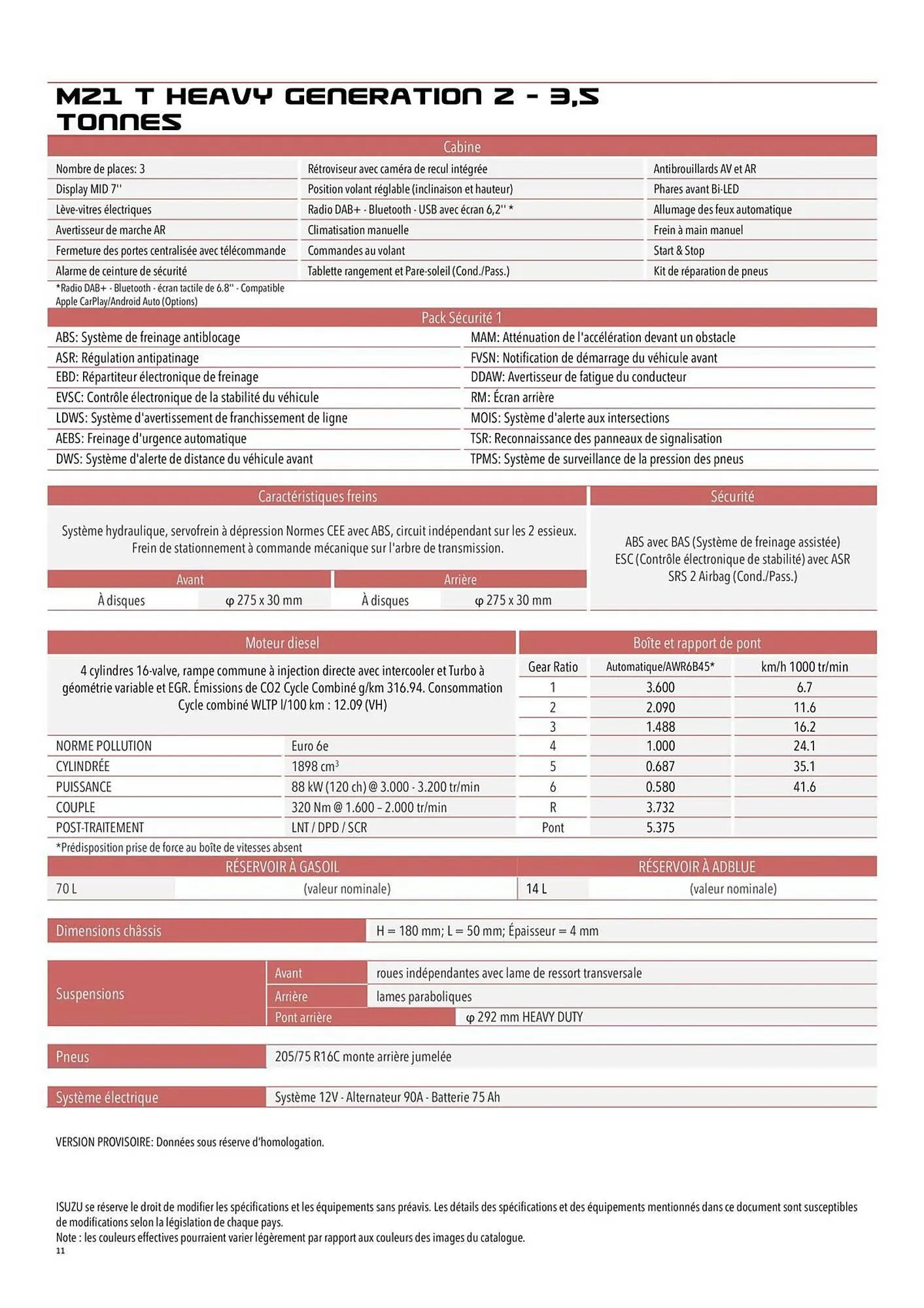 Catalogue Isuzu du 11 novembre au 31 mai 2026 - Catalogue page 11