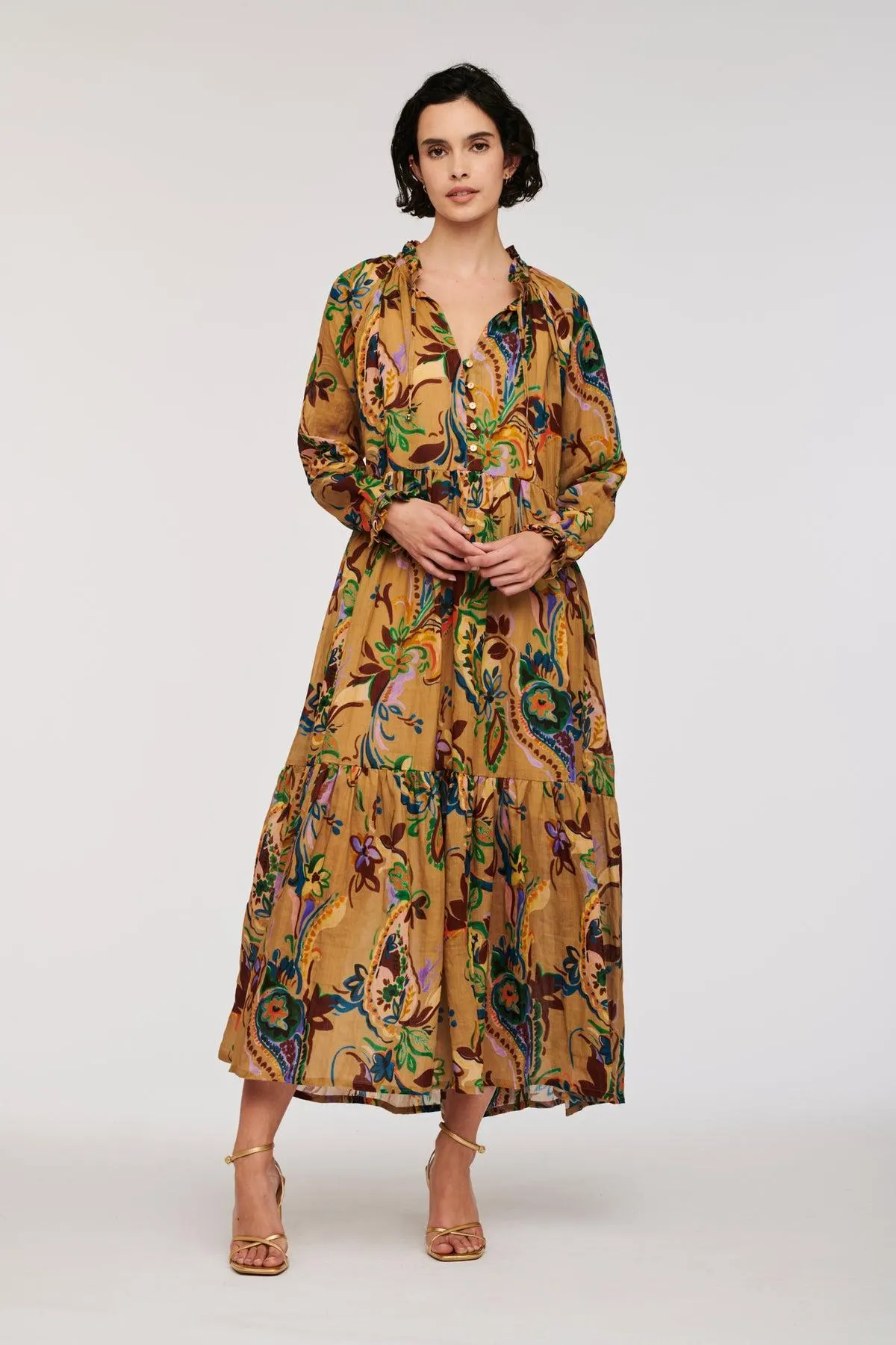 Robe longue imprimée bohème