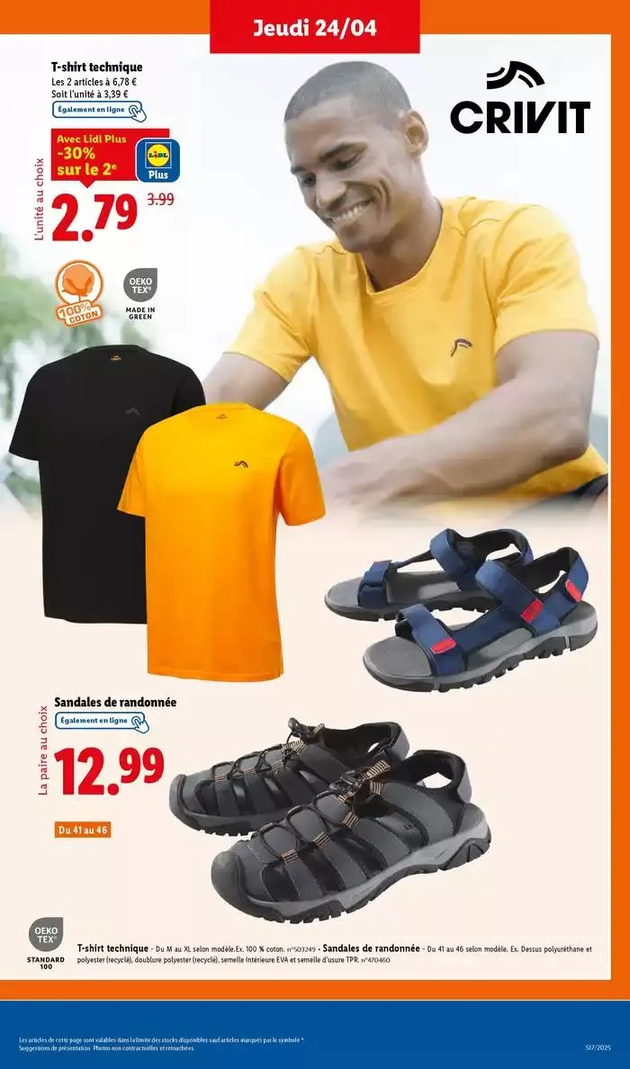 Ne manquez pas les ventes de jardinage et textile ce jeudi chez Lidl du 21 avril au 24 avril 2025 - Catalogue page 27