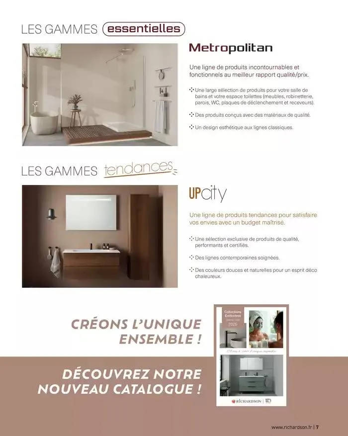 SALLE DE DE BAINS ET CARRELAGE 2025 du 11 avril au 31 décembre 2025 - Catalogue page 9