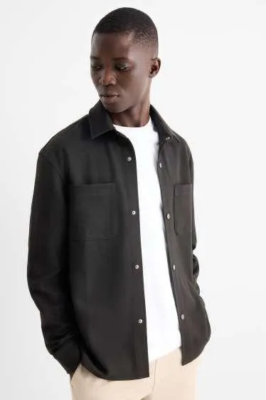Shirt jacket - relaxed fit - kent collar