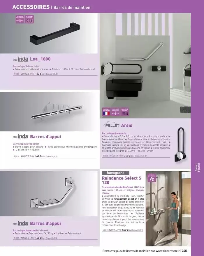 SALLE DE DE BAINS ET CARRELAGE 2025 du 11 avril au 31 décembre 2025 - Catalogue page 347