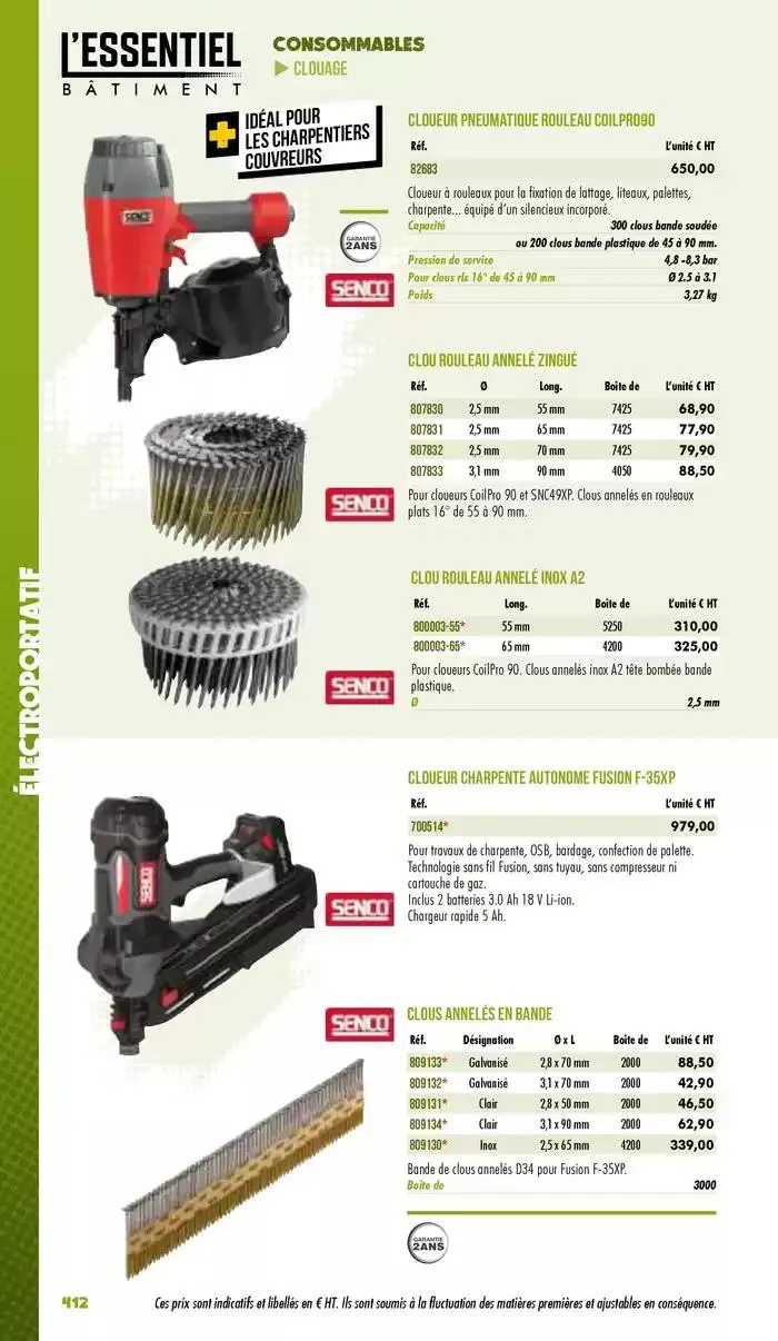 Essentiel Batiment 2025 du 3 janvier au 31 décembre 2025 - Catalogue page 414