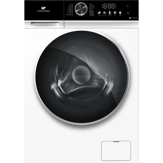Lave-linge hublot - CONTINENTAL EDISON - CELL1012DDW1 - 10kg - MOTEUR INDUCTION DIRECTE SANS COURROIE - 60 cm - 1200 trs/min - Blanc