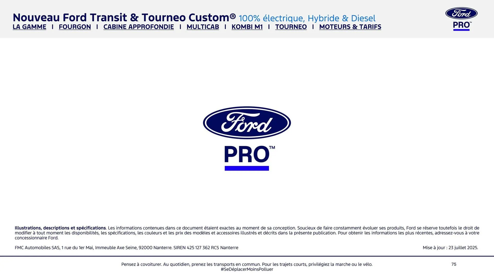 Catalogue Ford du 8 août au 8 août 2026 - Catalogue page 75