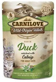 Pâtée sans céréales saveur canard et herbe à chat pour chat adulte