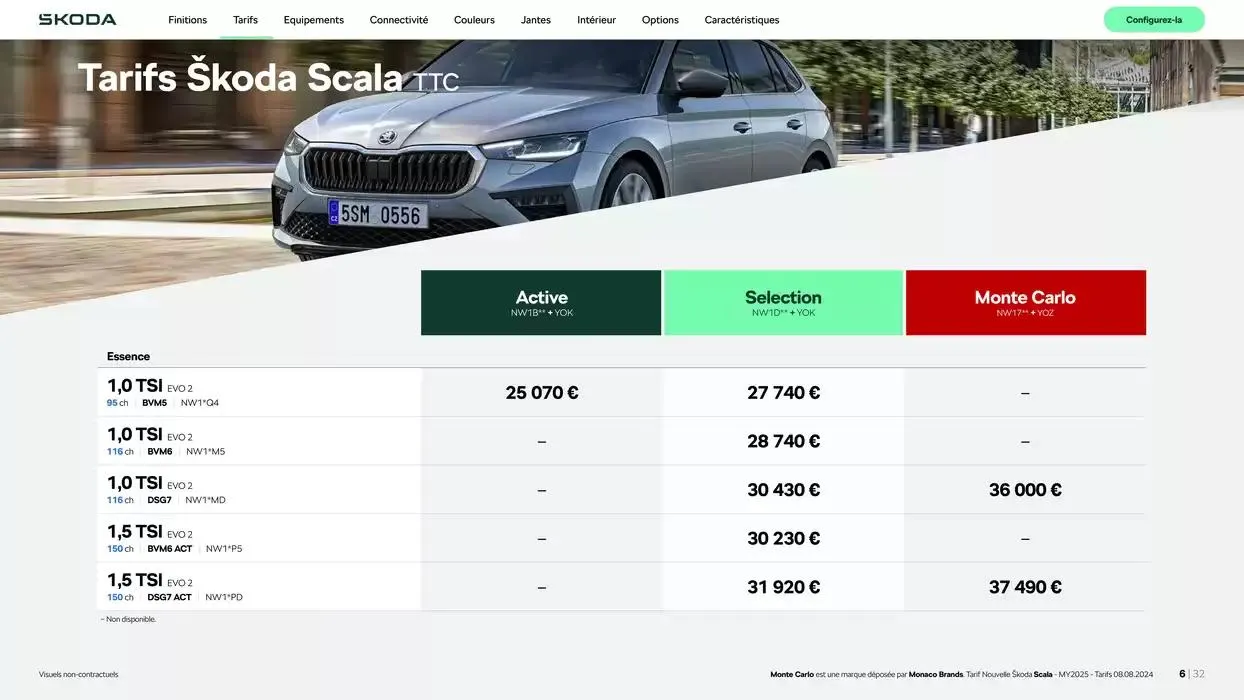 Nouvelle Scala Selection 1.0 TSI 95ch BVM du 6 novembre au 6 novembre 2025 - Catalogue page 6