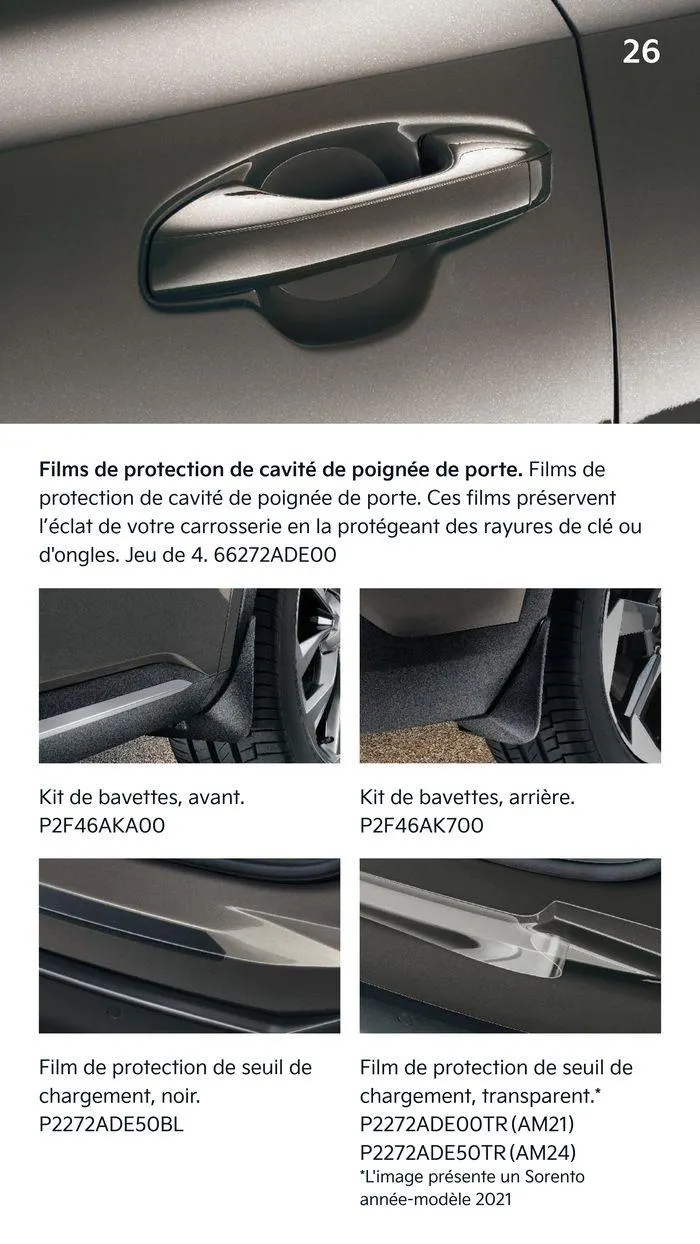 KIA Sorento Hybride - Accessoires du 13 juin au 4 juin 2025 - Catalogue page 26