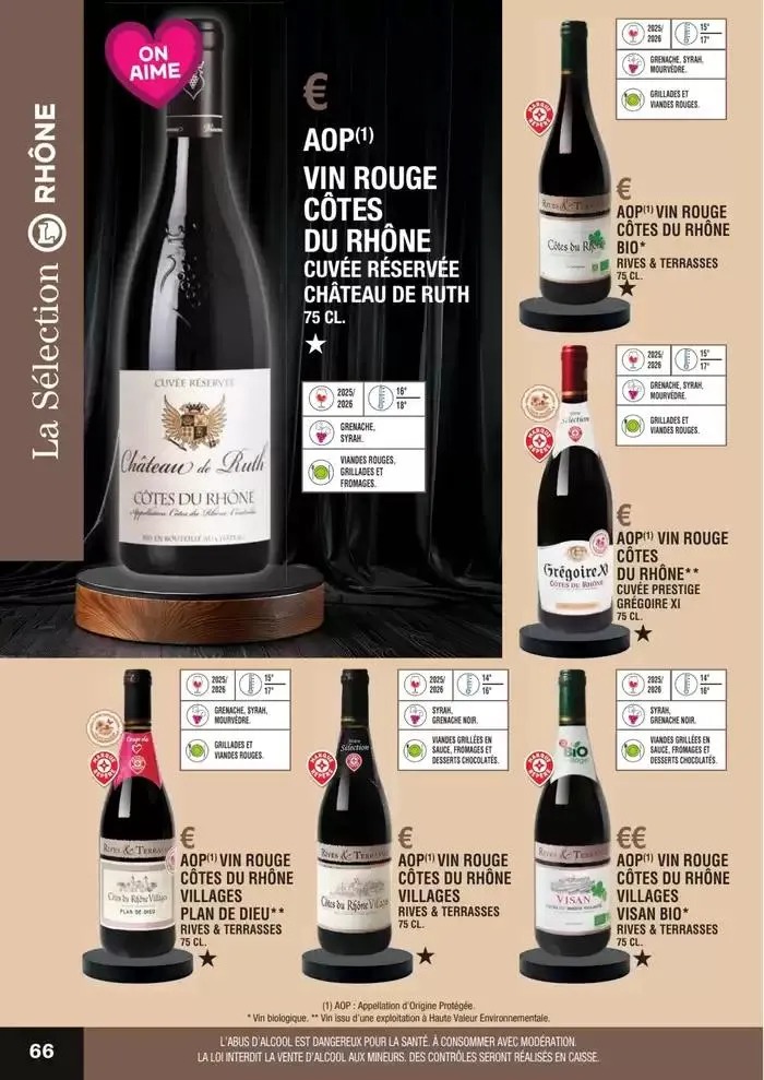 GUIDE DES VINS 2025 2026 du 27 février au 31 janvier 2027 - Catalogue page 66