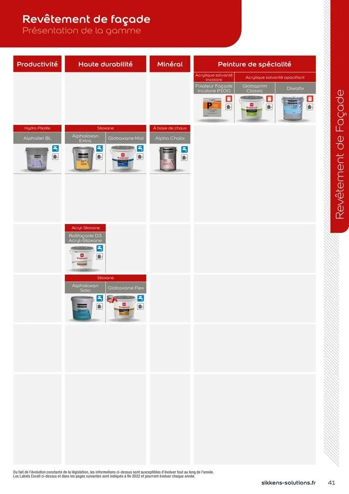  Le catalogue Sikkens Solutions 2023 du 9 mai au 31 décembre 2025 - Catalogue page 41