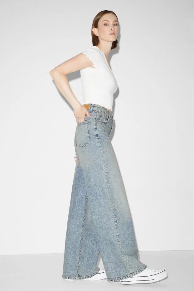 CLOCKHOUSE - wide leg jeans - high waist