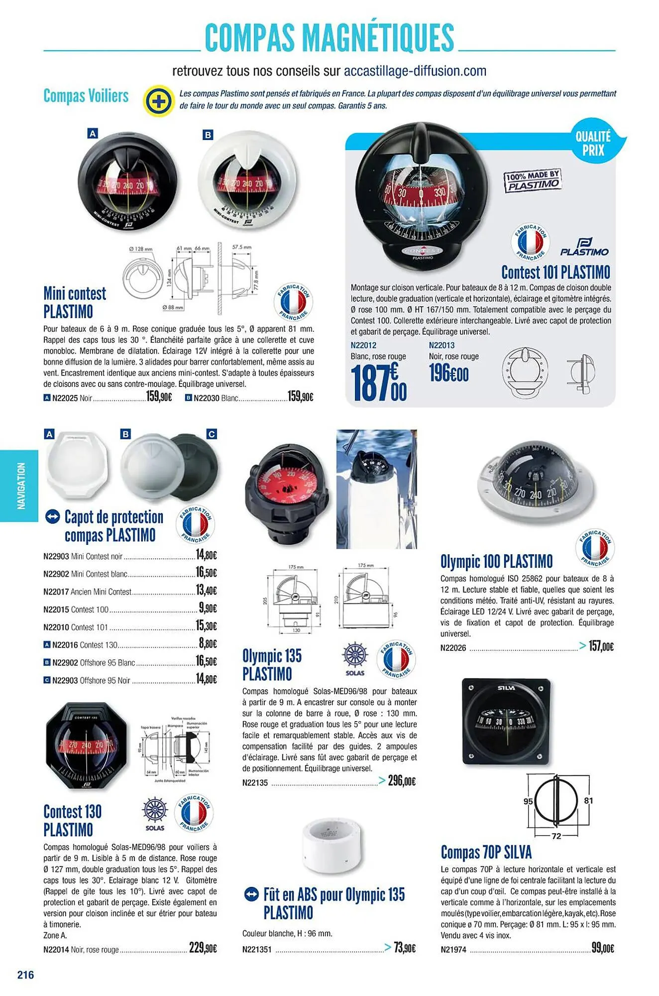 Catalogue Accastillage Diffusion du 1 mars au 31 décembre 2023 - Catalogue page 218