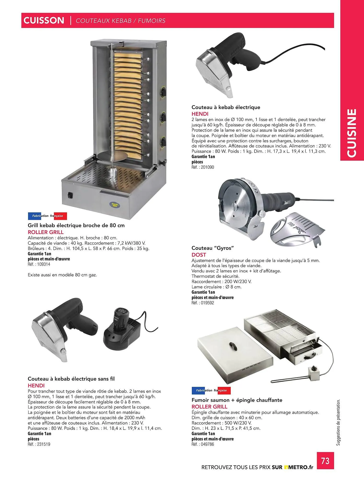 Catalogue METRO du 1 janvier au 31 décembre 2026 - Catalogue page 73