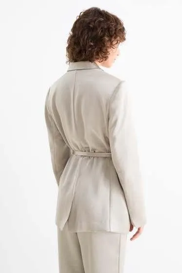 Long blazer - fitted - shiny