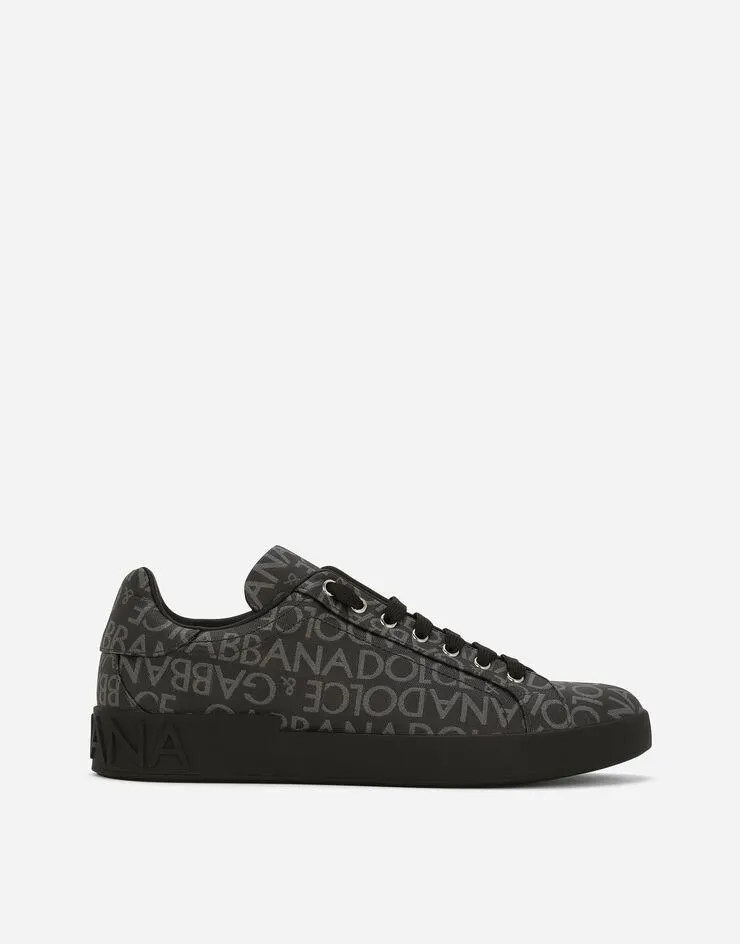 Sneakers Portofino en jacquard enduit