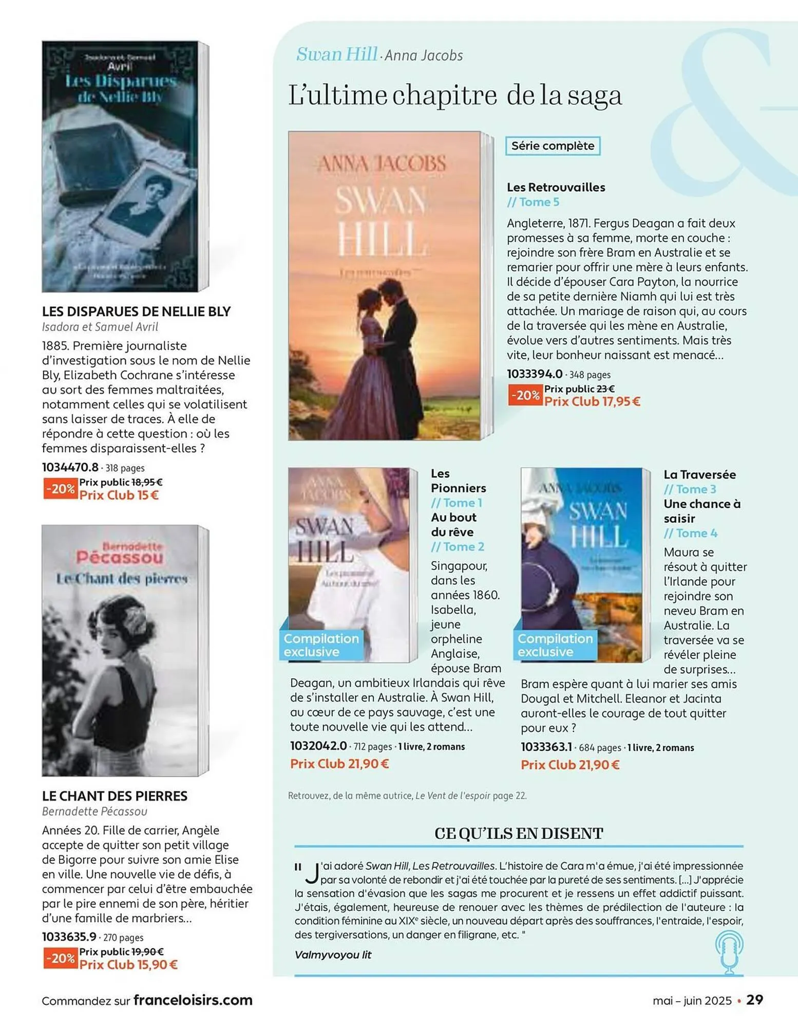 Catalogue France Loisirs du 30 avril au 30 juin 2025 - Catalogue page 29