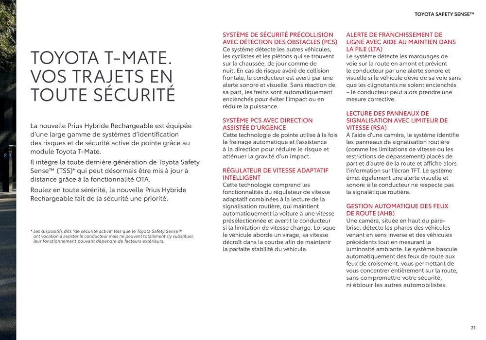 Toyota Prius Hybride Rechargeable du 18 juin au 18 juin 2025 - Catalogue page 21