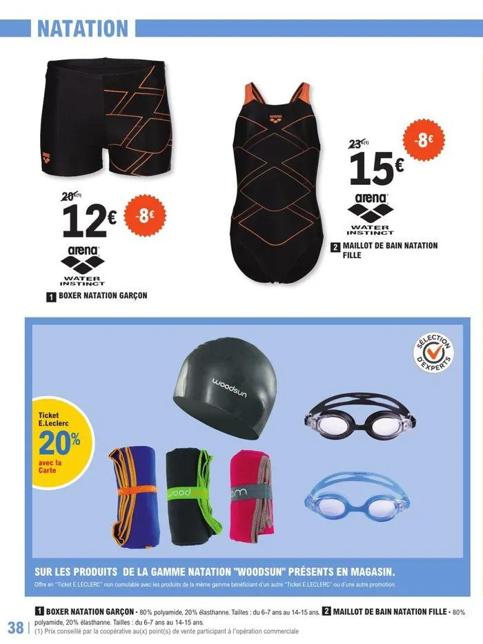 TOP DÉPART POUR LA RENTRÉE À PRIX E. LECLERC du 31 juillet au 7 septembre 2024 - Catalogue page 38