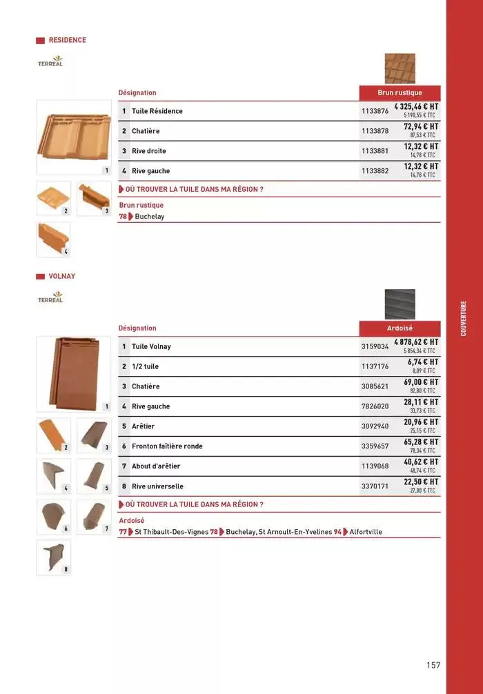 Matériaux 2025 du 1 janvier au 31 décembre 2025 - Catalogue page 157
