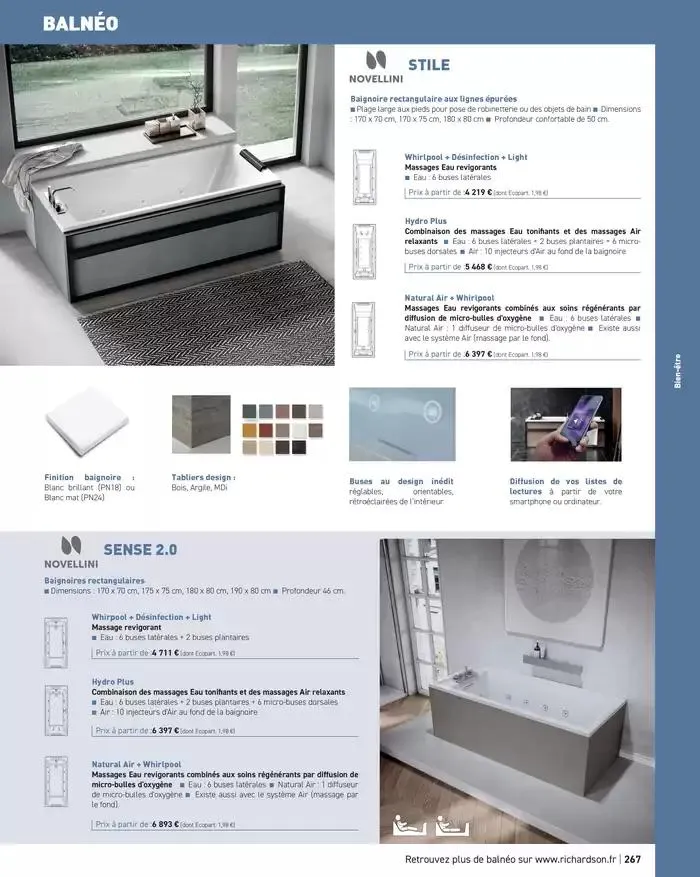 SALLE DE DE BAINS ET CARRELAGE 2025 du 11 avril au 31 décembre 2025 - Catalogue page 269