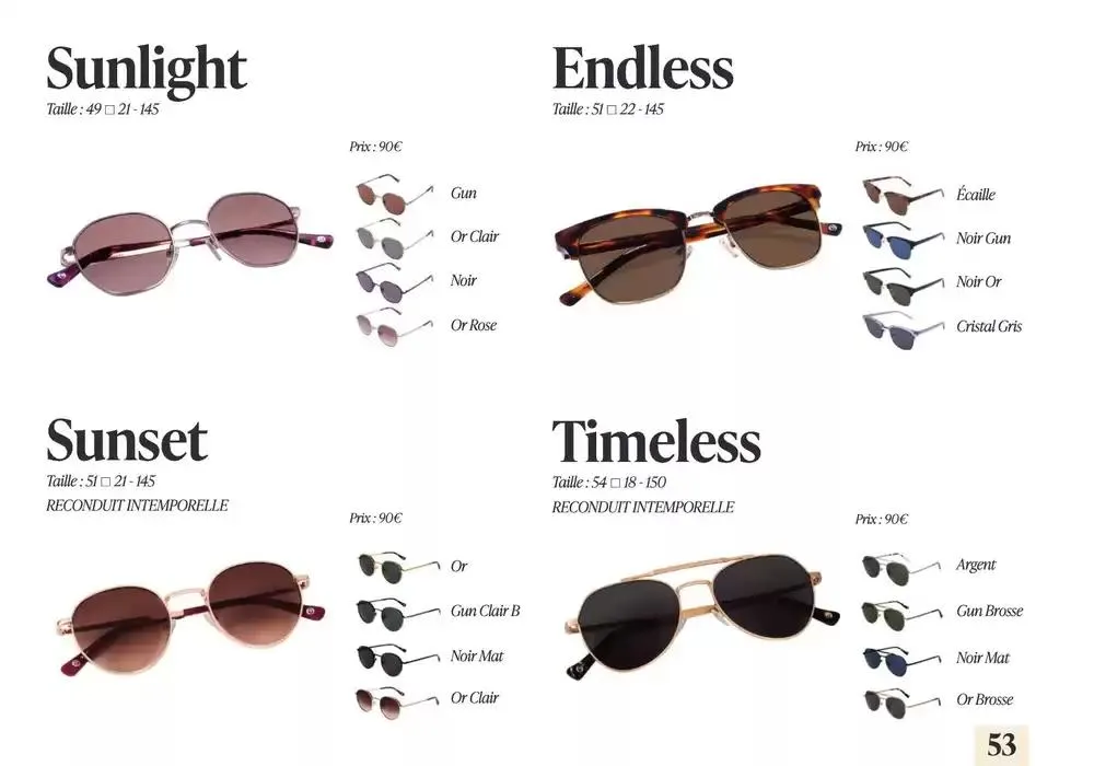 Lookbook Solaires 2025 du 19 février au 31 décembre 2025 - Catalogue page 52