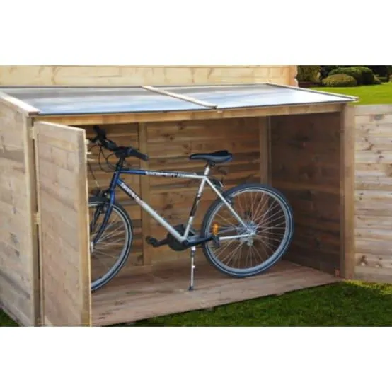 Coffre de Jardin Bois Pin Marron 2000L Trocadero – CHALET & JARDIN