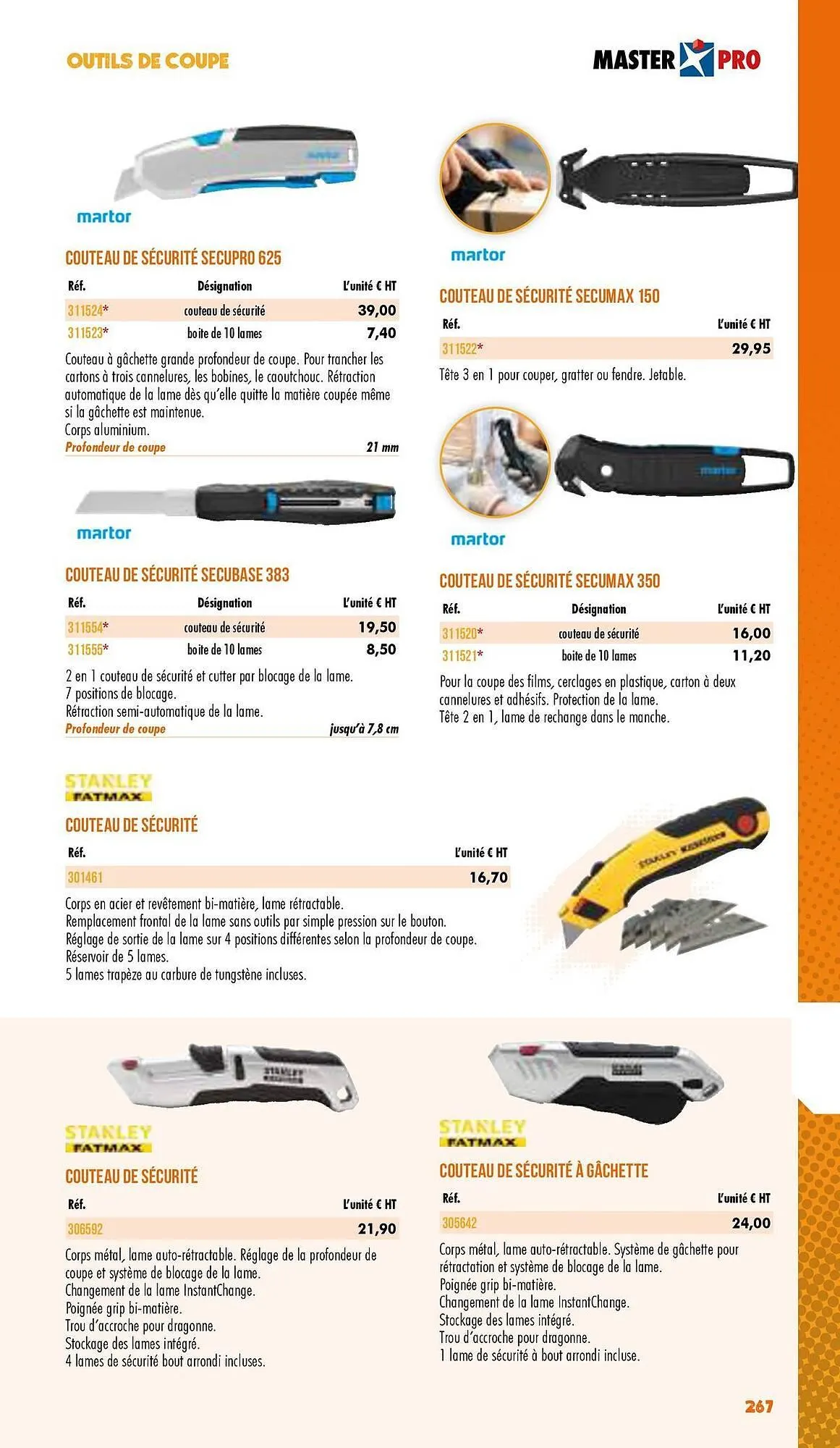 Catalogue Master Pro du 3 janvier au 31 décembre 2025 - Catalogue page 269