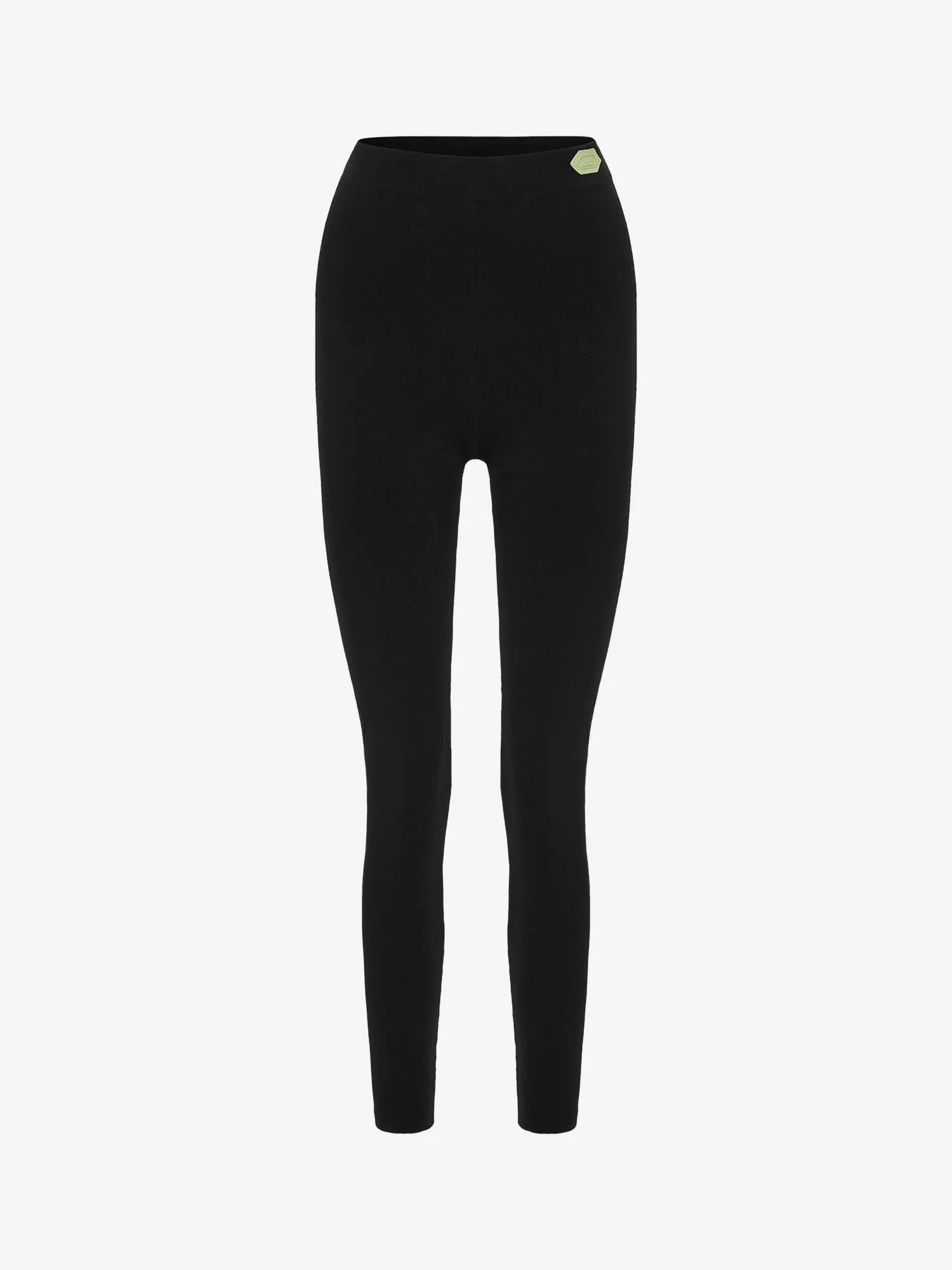 LONG ESIA LEGGINGS IN BLACK STRETCHY FABRIC