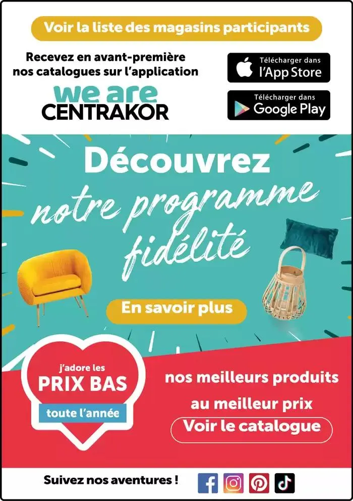 DÉCO DU PRINTEMPS - Un vent de déco coloré et tendance du 14 avril au 27 avril 2025 - Catalogue page 25