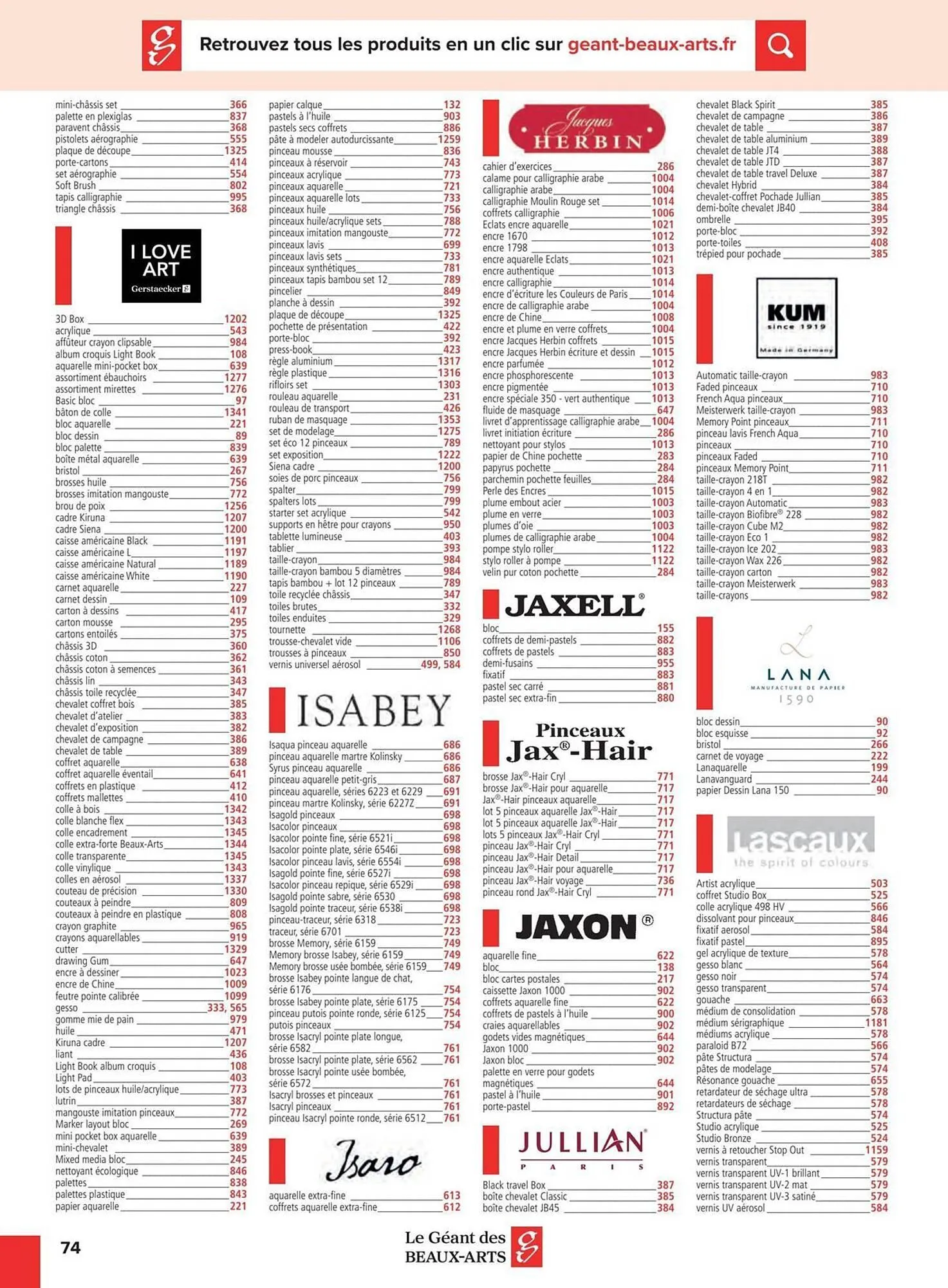 Catalogue Le Géant des Beaux-Arts du 6 janvier au 31 décembre 2025 - Catalogue page 172