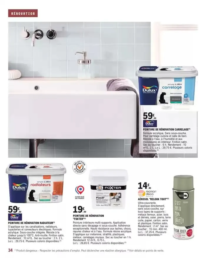 Guide Decoration Interieure du 2 mai au 31 décembre 2025 - Catalogue page 34