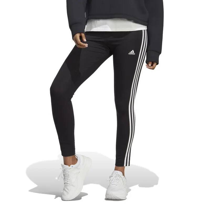 LEGGING DE FITNESS ADIDAS FEMME TAILLE HAUTE 3S NOIR ET BLANC