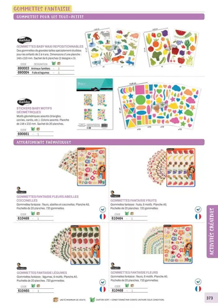 Nos Catalogues Thématiques du 1 janvier au 31 décembre 2025 - Catalogue page 375