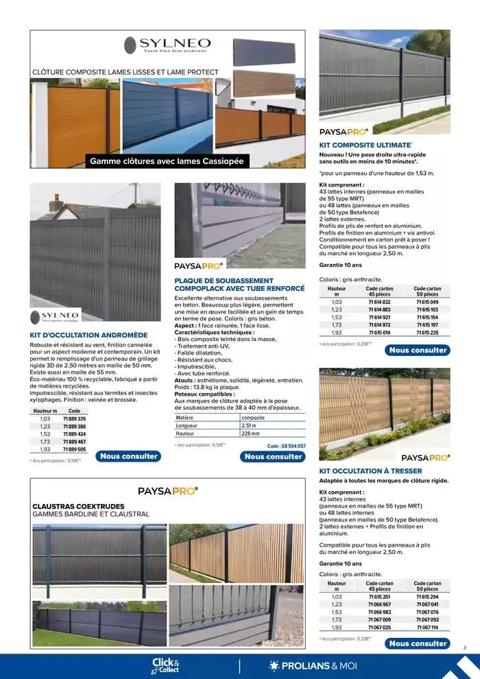 Opération Portail Aménagement Extérieur du 4 mars au 30 avril 2025 - Catalogue page 3