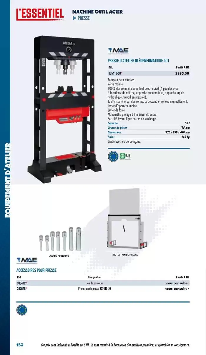 Essentiel Industrie 2025 du 3 janvier au 31 décembre 2025 - Catalogue page 154