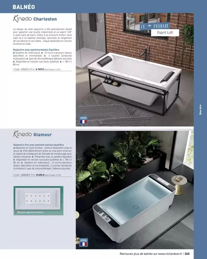 SALLE DE DE BAINS ET CARRELAGE 2025 du 11 avril au 31 décembre 2025 - Catalogue page 267