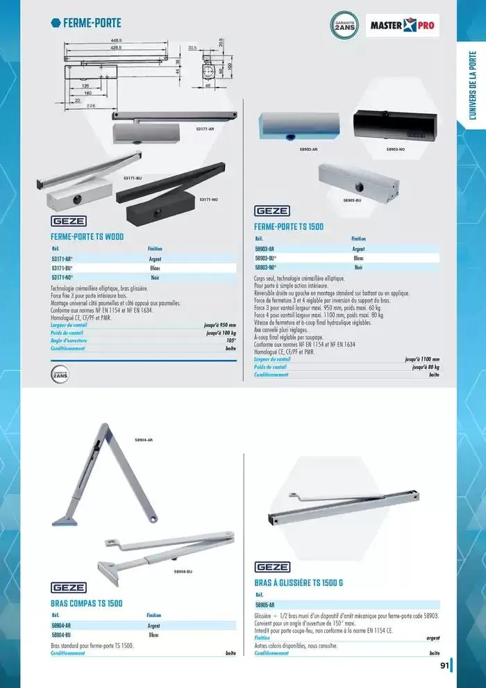 Guide Quincaillerie Serrurerie 2025 - 2026 du 1 avril au 1 avril 2026 - Catalogue page 93