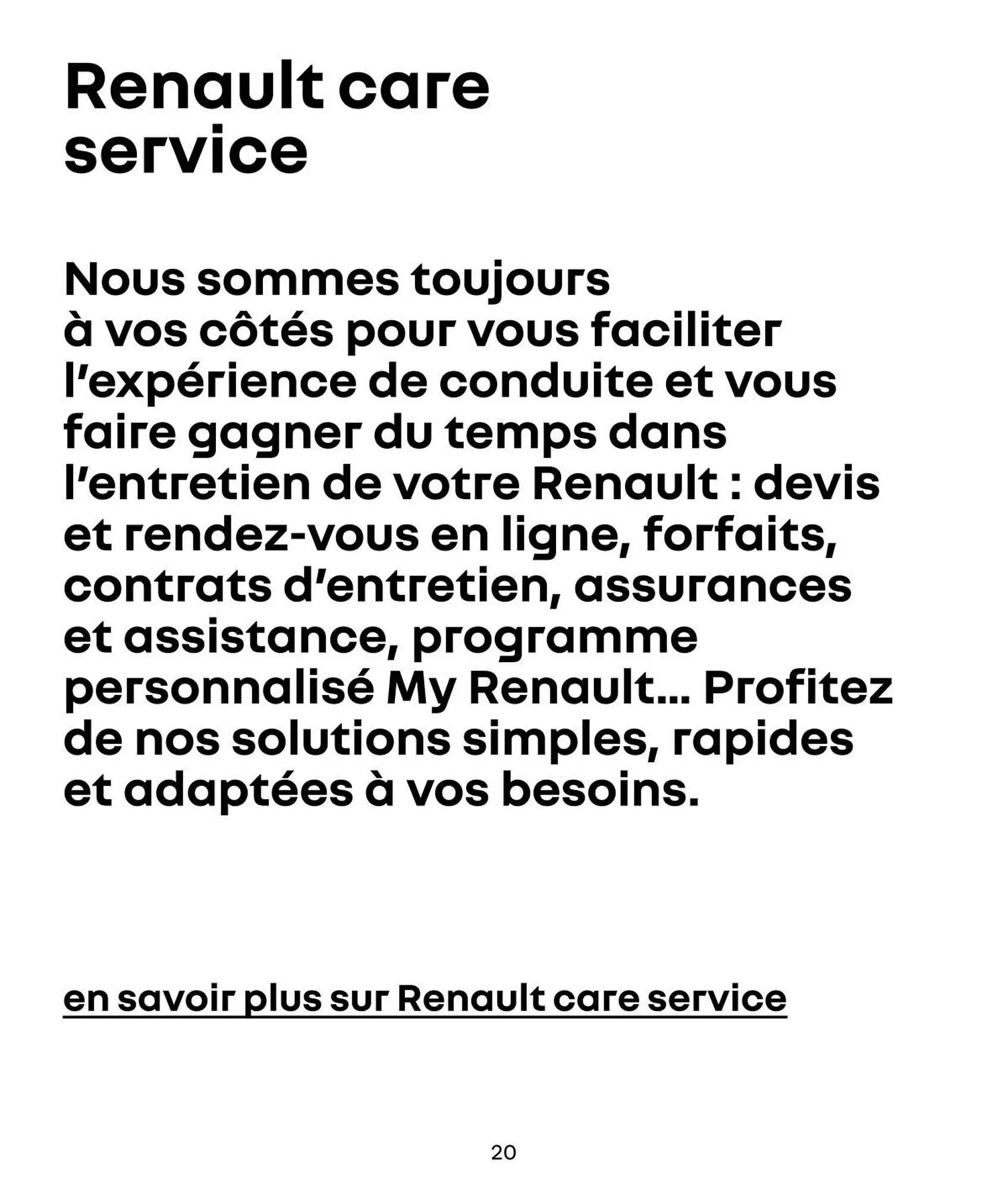 Catalogue Renault du 14 janvier au 31 janvier 2027 - Catalogue page 20