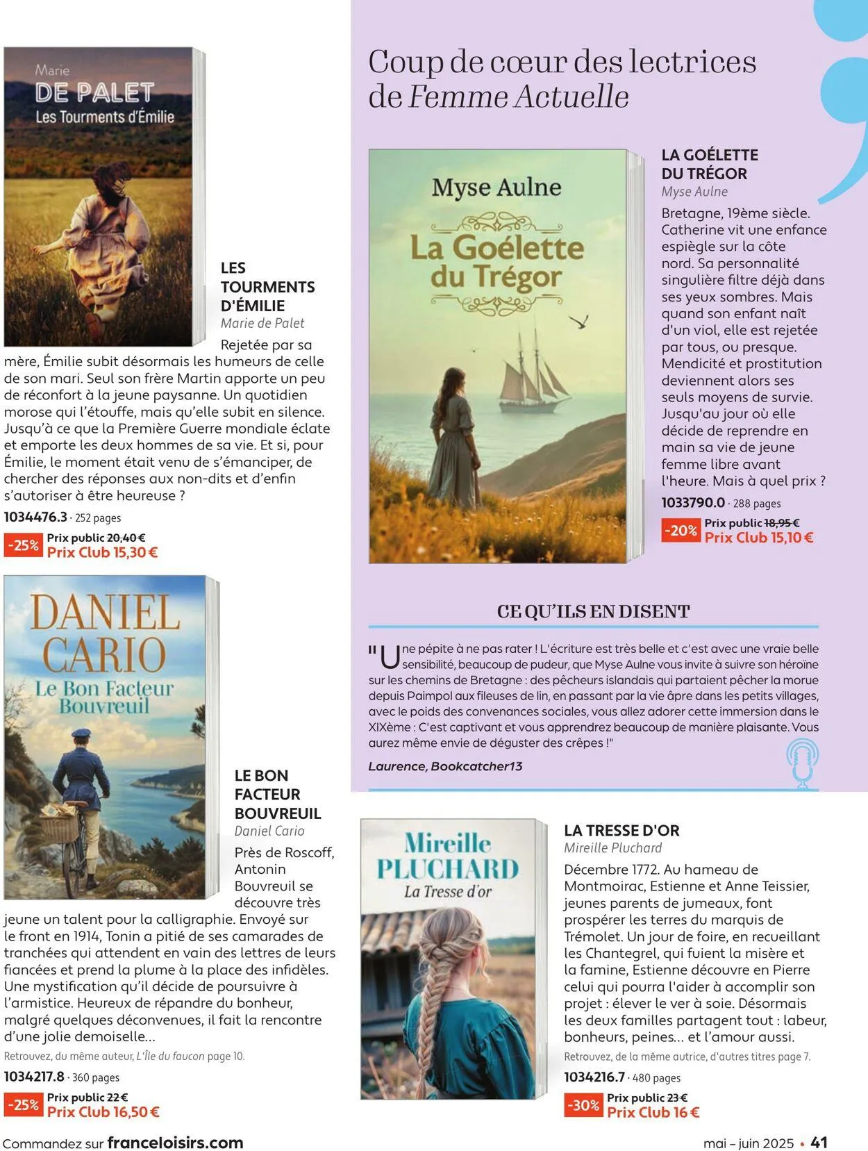 France Loisirs du 1 mai au 30 juin 2025 - Catalogue page 41