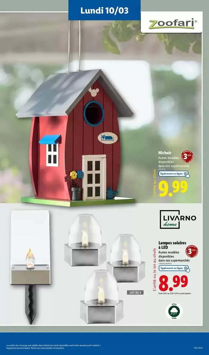 Les bonnes affaires sont chez Lidl ! Découvrez une sélection de produits à petits prix du 6 mars au 12 mars 2025 - Catalogue page 59