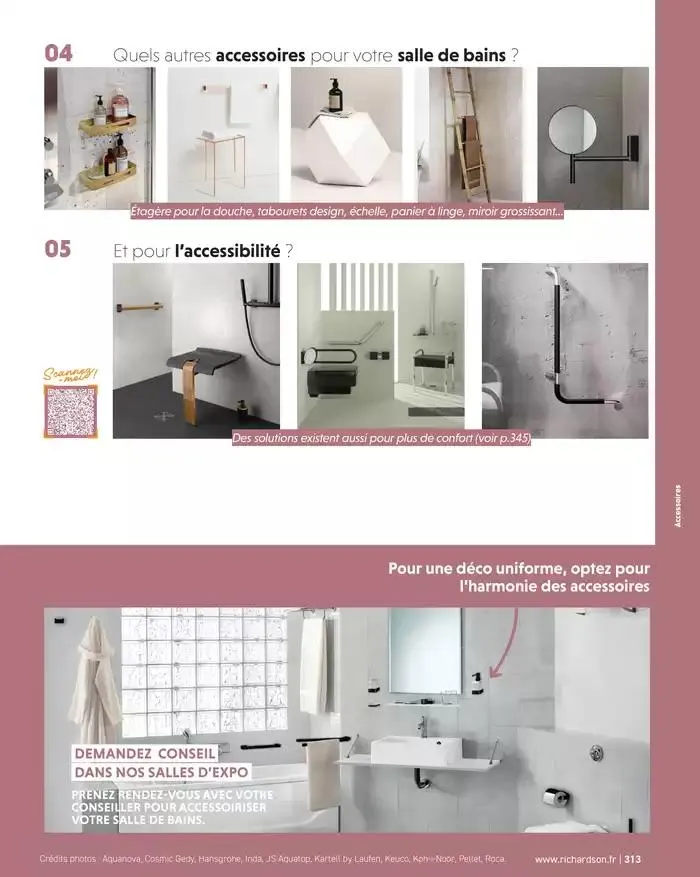 SALLE DE DE BAINS ET CARRELAGE 2025 du 11 avril au 31 décembre 2025 - Catalogue page 315