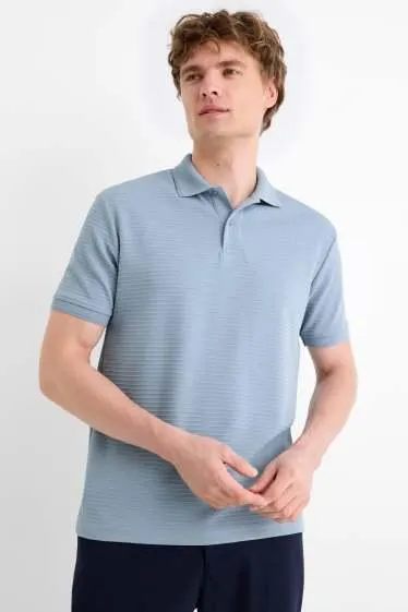 Polo shirt - regular fit - ribbed