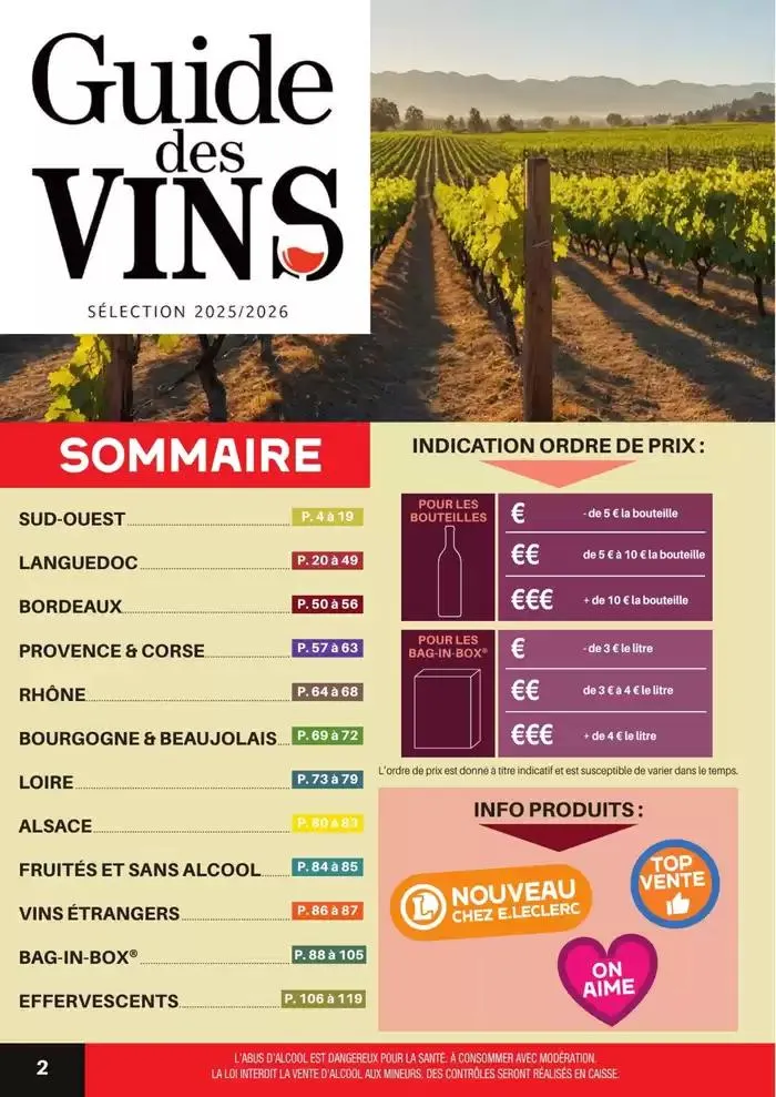 GUIDE DES VINS 2025 2026 du 27 février au 31 janvier 2027 - Catalogue page 2