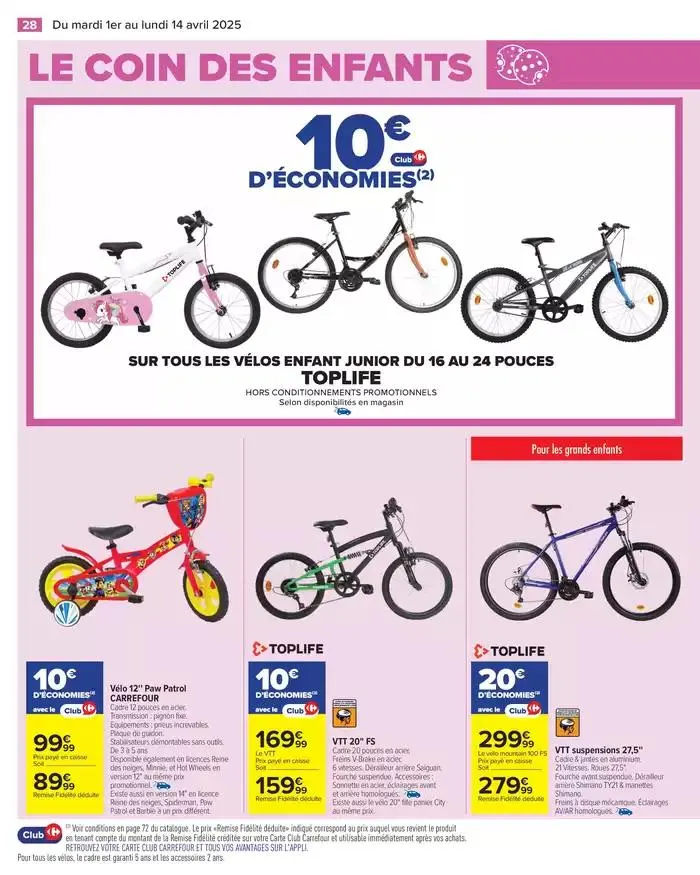 LE COIN DES ENFANTS du 1 avril au 14 avril 2025 - Catalogue page 30