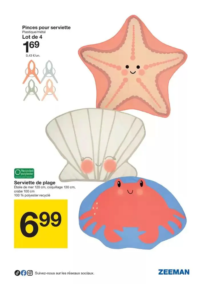 Cette semaine : soleil, sable, mer et coquillages du 2 mai au 9 mai 2025 - Catalogue page 13